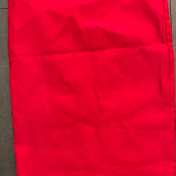 Charlotte Russe Holiday Red Split Midi Pencil Skirt - Picture 2 of 10